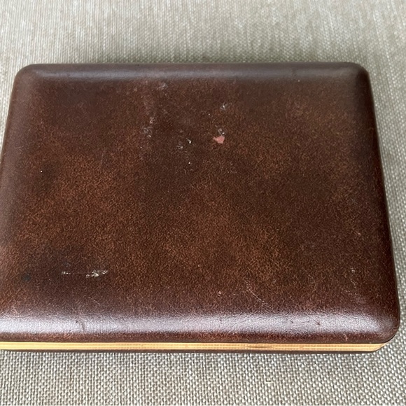 VTG Bulova Accutron Quartz Empty Watch Box Brown 5.6"x4.5"x1.2" - Picture 3 of 11